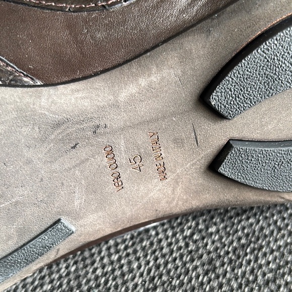 Men's Brown Leather Casual Shoes - Picture 11 of 16